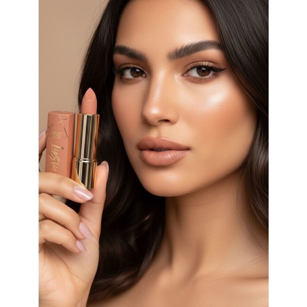 NEW Click Bullet Nude Matte Lipstick by Romantic Beauty #13